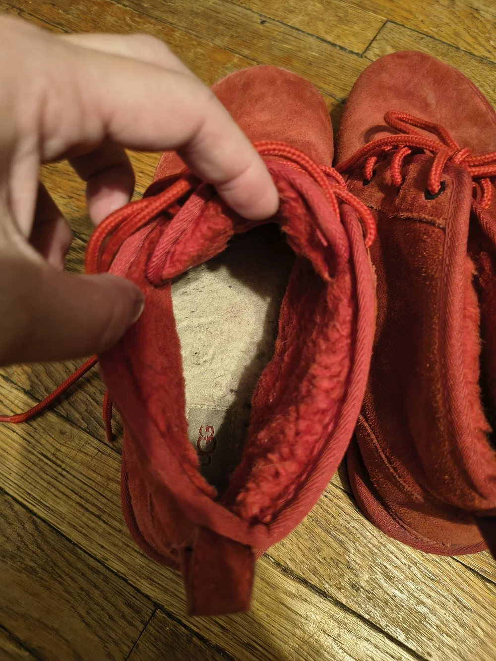 UGG Men's Red Suede Chukka Boots - Bold Red